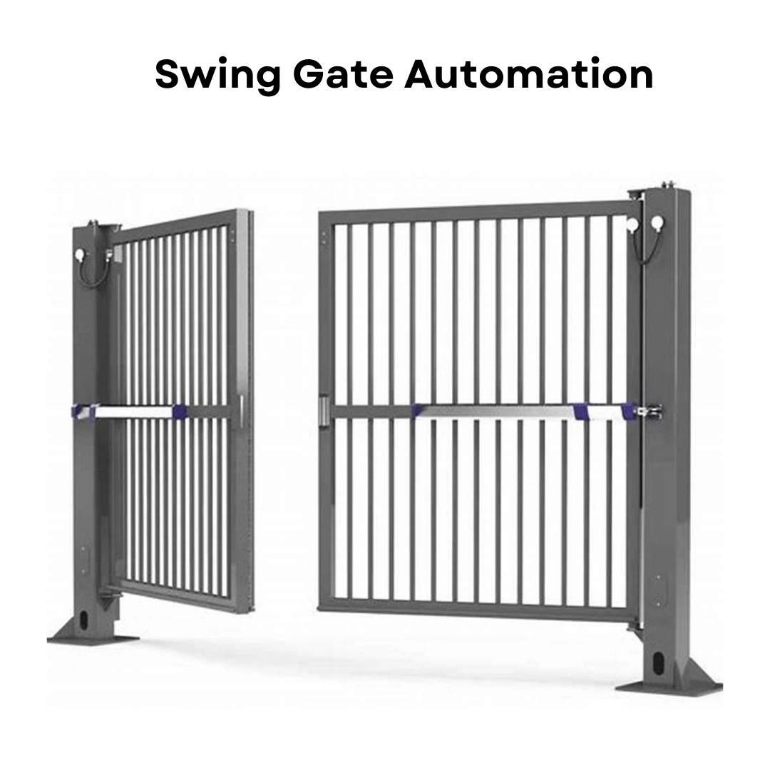Swing roller gate